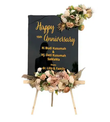 Papan Bunga Akrilik Keboromo